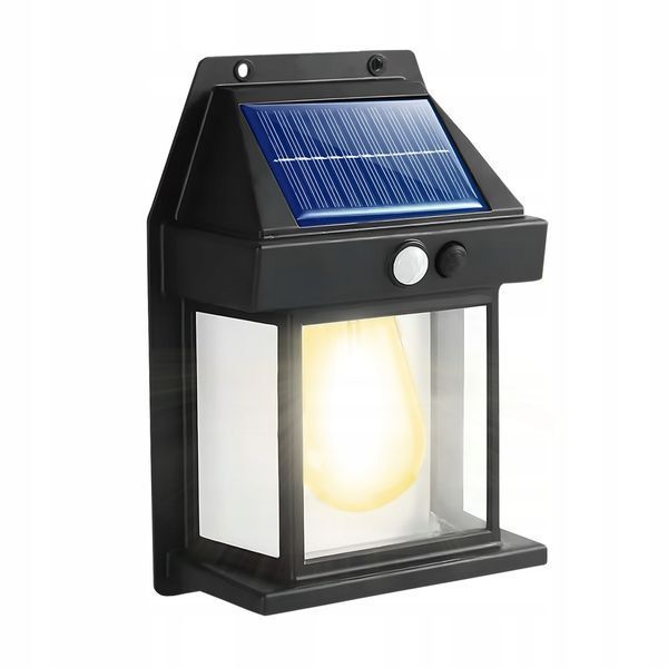Сонячний настінний LED‑світильник Lumiled серії Dona &mdash; тепле біле світло 3000 K, з датчиком руху і сутінків, IP44 LUMSOL3030 фото