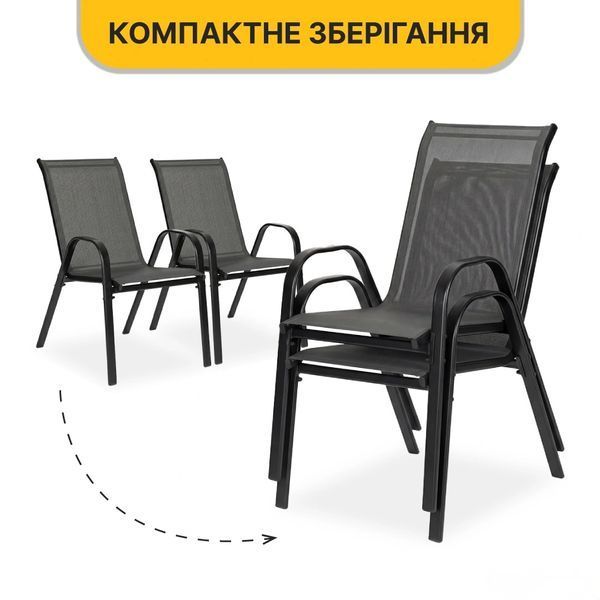 Комплект садових меблів LEO Comfort &mdash; 2 крісла та круглий столик 140952 фото
