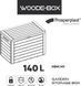 Садовий ящик для зберігання Woodebox 140 л, темно-сірий, Prosperplast MBWL140-S433   фото 4