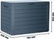 Садовий ящик-скриня для зберігання Woodebox 190 л, темно-сірий Prosperplast MBWL190-S433   фото 2