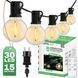 Садова гірлянда на 30 LED-ламп, 15,2 м, від мережі 230V, тепле світло 3000 K, IP44, з пультом та регулюванням яскравості, Lumiled Dollis LUMOGR0882 фото 1