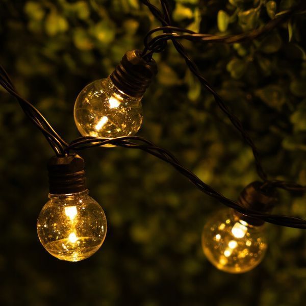 Зовнішня гірлянда на 50 LED-кульок, 8м, від мережі 230V, тепле світло 3000 K, IP44, Lumiled Nessa LUMOGR0895 фото
