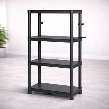 Пластиковий стелаж Kistenberg STACKARO SOLID 131,5&times;60&times;30 см &mdash; 4 полиці, до 185 кг KSS60L4 фото