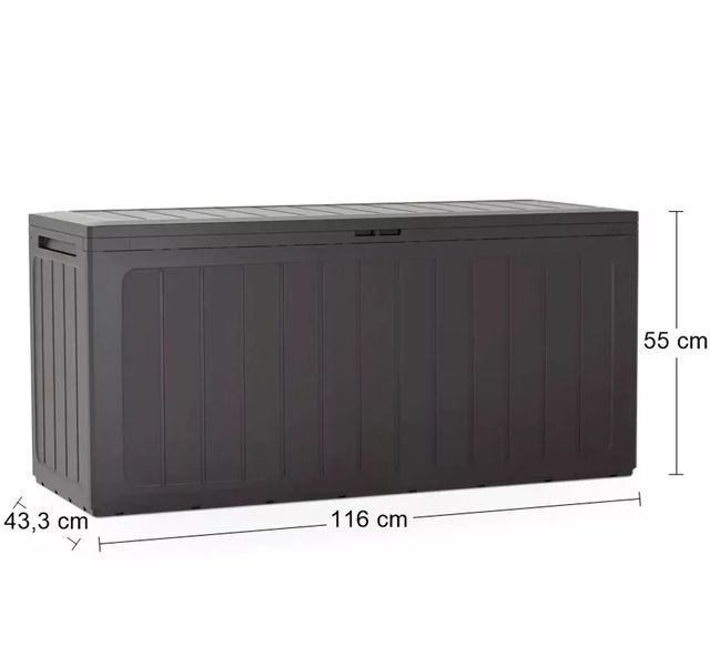 Садовий ящик для зберігання Boardebox 280 л, коричневий Prosperplast MBBL280-440U фото